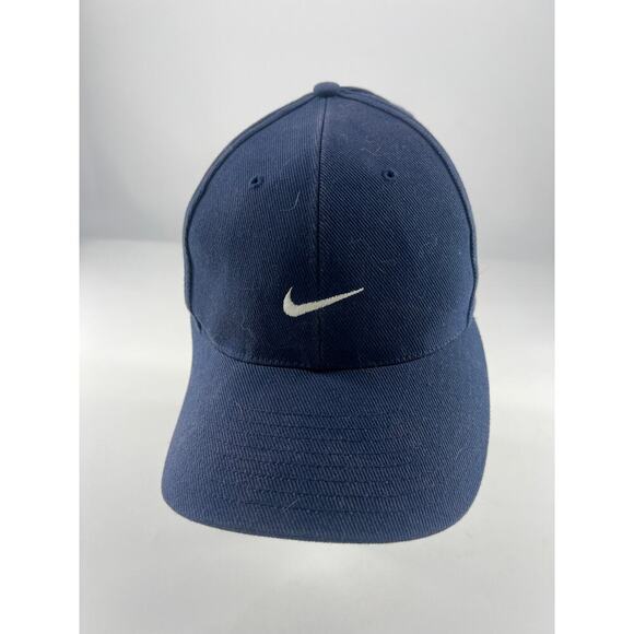 Nike Buick Tiger Woods Golf Hat Adjustable Navy Blue White Swoosh Sportwear - Picture 1 of 6